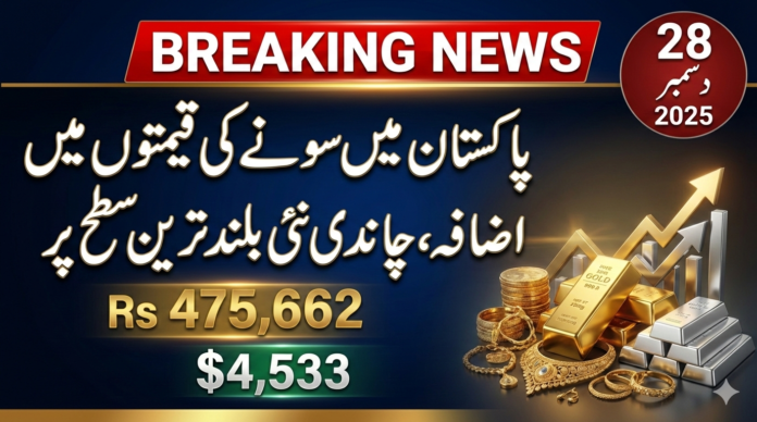 Gold Prices Rise in Pakistan as Global Rates Increase; Silver Touches Record High